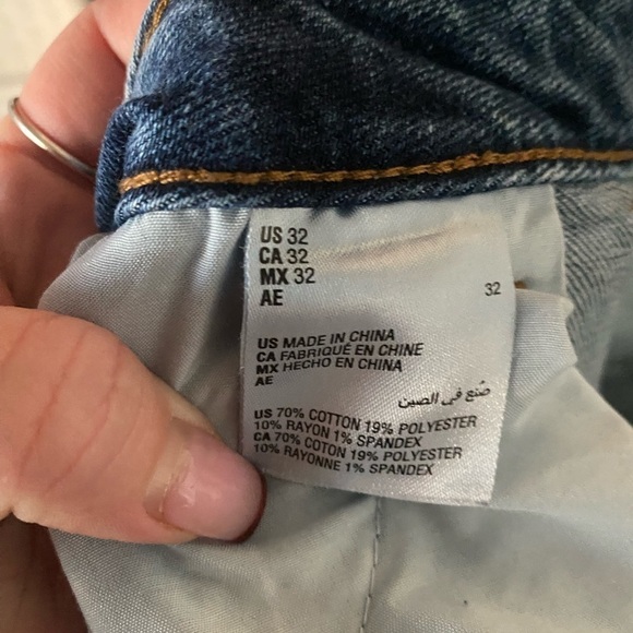 And Now This Frayed Hem Button Front High Rise Crop Jeans I Size: 32 (14) - Picture 7 of 9